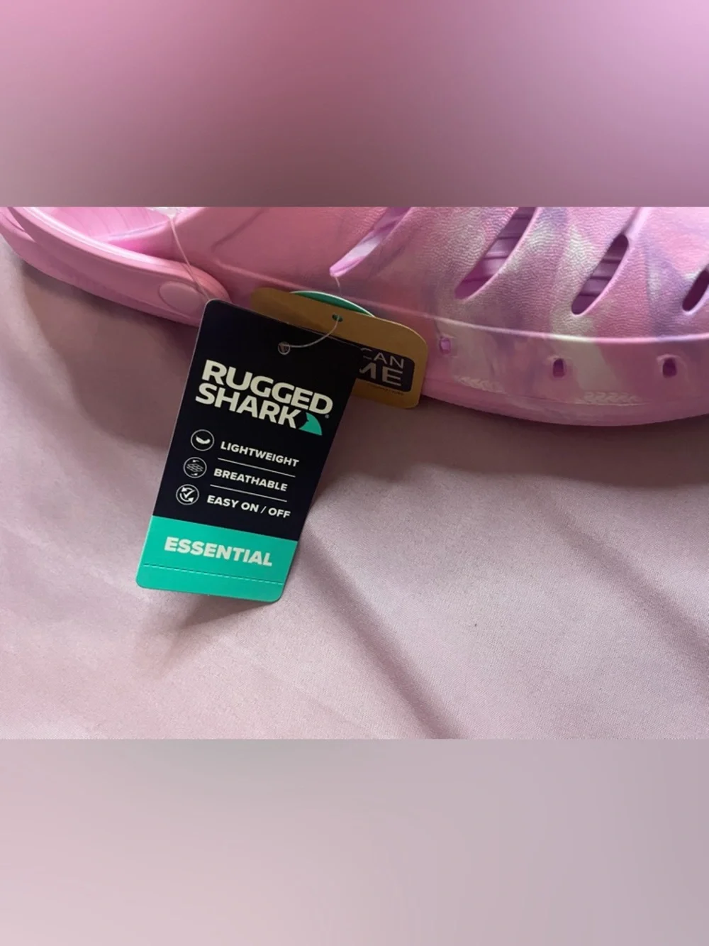 Rugged Shark Pink Slip-On Clogs new size 6